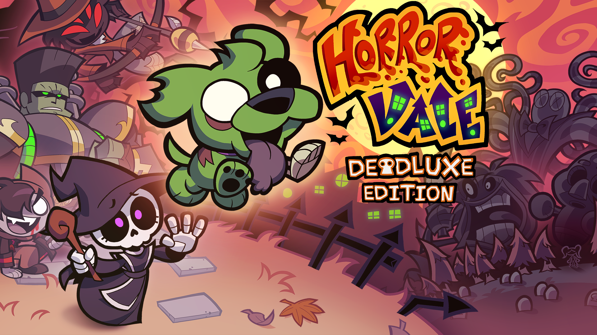 HorrorVale: Deadluxe Edition - Alice and her zombie dog Scruffy explore the Underworld